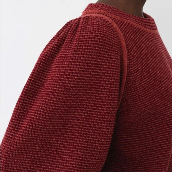 SEE BY CHLOE Puff Sleeve Sweater in Red - Picture 4 of 12
